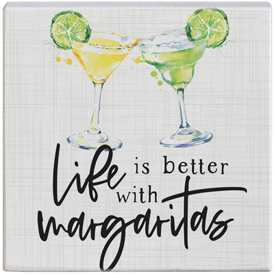 Better With Margaritas Wood Sign